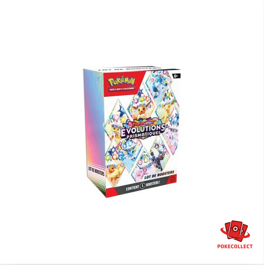 Bundle Pokémon  6 Boosters Evolution Prismatique (E&V, 8.5) Poke Collect