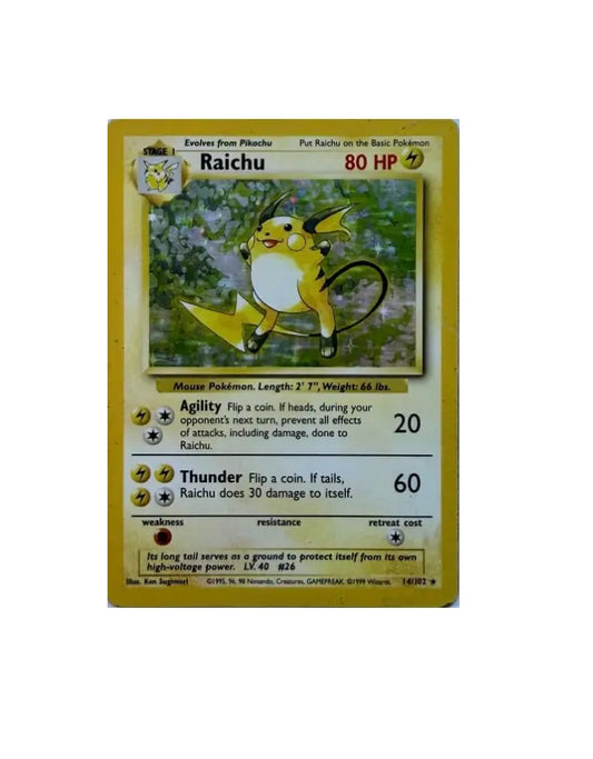 Raichu Holo - Base SET Ed. 2 (14/102) - ENG Poke Collect