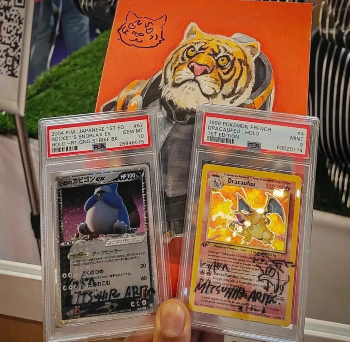 Rocket's Snorlax EX - 2004 Pokemon Card JPN - PSA 10 - Signed by Mitsuhiro Arita Poke Collect